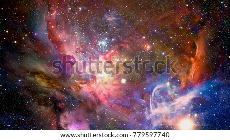Nebula in deep space, glowing mysterious universe. Elements of this image furnished by NASA