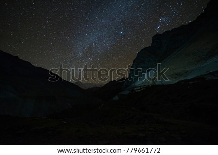 night in the Himalayas