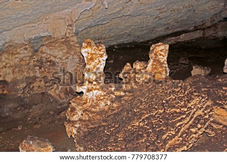 walk through the caves stalactites and stalagmites