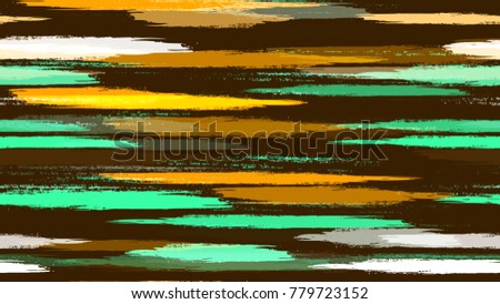 Stripes with Watercolor Grunge Brush Style Effect. Grungy Seamless Lines Pattern Design. Painted Watercolor Style Texture. Advertising, Cover Print Design Background.