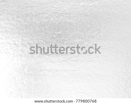 Shiny leaf silver foil paper background texture Royalty-Free Stock Photo #779800768