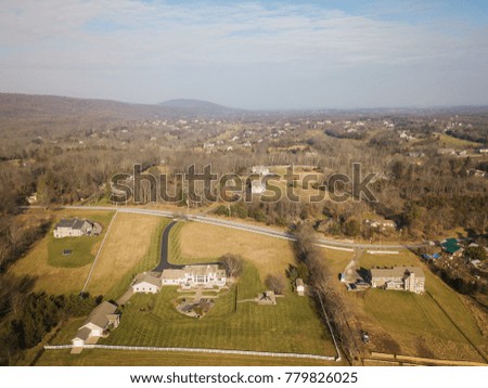 Aerial of Farmland in New Jersey