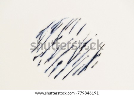Watercolor abstract  blue color marble liquid texture background
