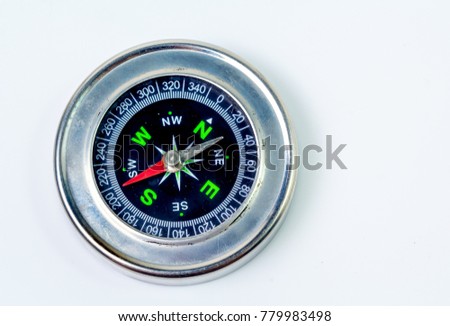 Compass on white background

