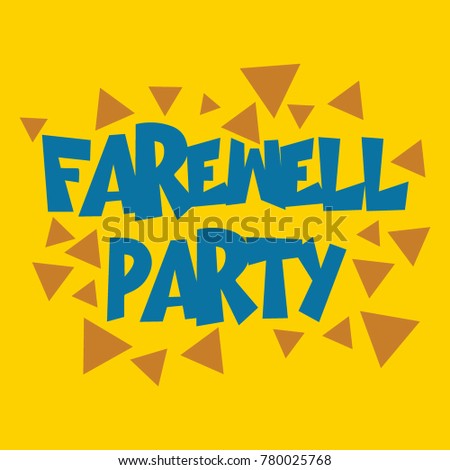 Farewell Party Illustration Design Vector