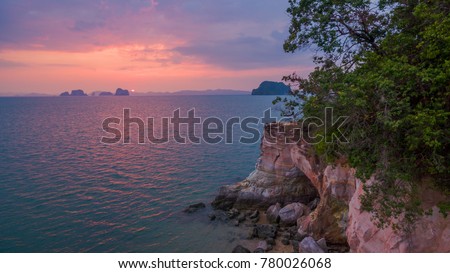 Buffalo Nose cape is mean hole in the cape look like nose of buffalo location is in Thalane Krabi can go there by boat. Buffalo Nose cave have a small beach when high tide the beach is flooded