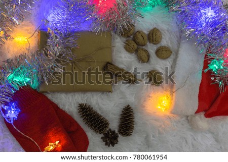 
Christmas gifts garland stars bumps cinnamon tinsel