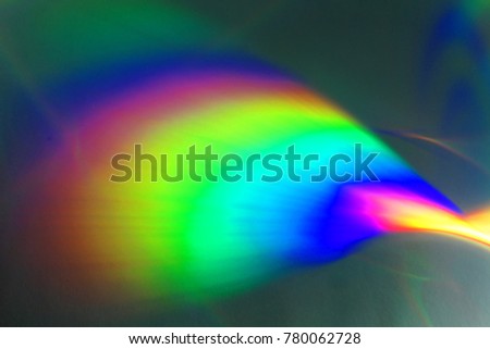 Unique Abstract background of shiny rainbow colors in selective focus