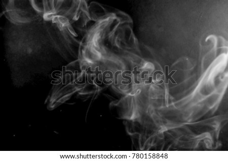Smoke black smoke light smoke darkness light dim light 11 Royalty-Free Stock Photo #780158848