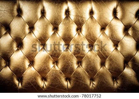 texture of padding, A gold texture of padding cushion. Royalty-Free Stock Photo #78017752