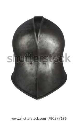 medieval knight European infantry helmet Salad