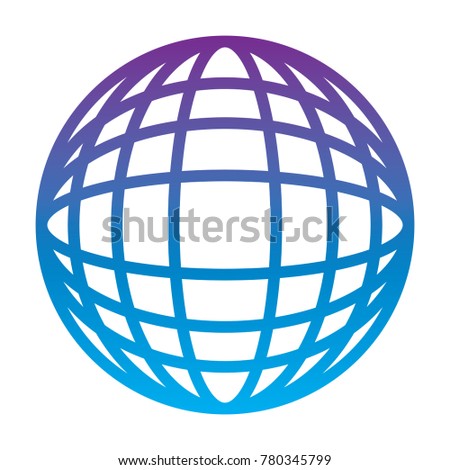 earth globe diagram icon image 