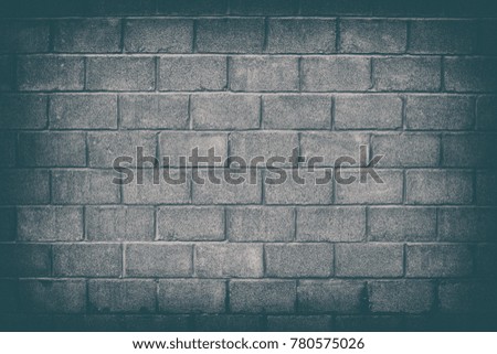 Background of vintage brick wall, texture. Black and white photo