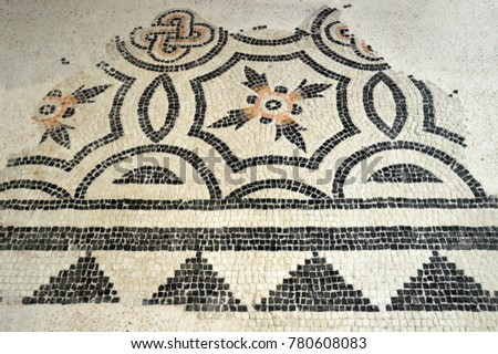 The remains of ancient mosaics found in Lombardy during several excavations - Lombardy - Italy 003
