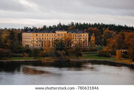 autumn in the suburbs of Stockholm Sweden