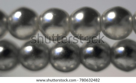pearls, pearl beads macro photo