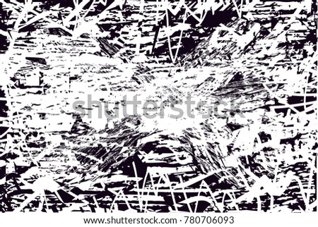 Abstract grungy black and white background texture vector illustration