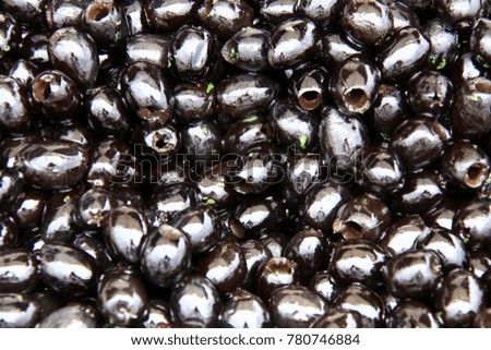 olives in a market stock photo