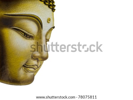 Beautiful face of Buddha image