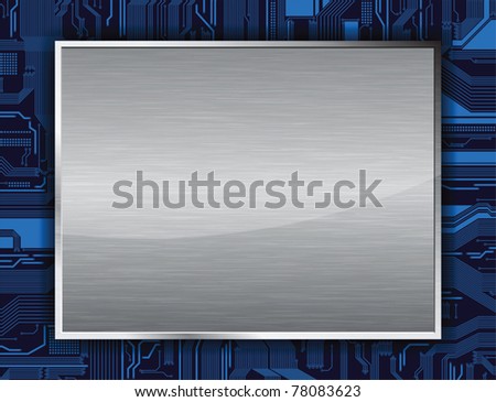 Technology theme vector banner. Eps10 Royalty-Free Stock Photo #78083623
