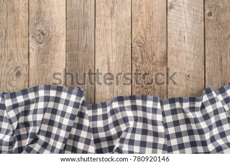 Tablecloth textile on gray background 