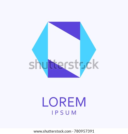 Vector design elements for your company logo, abstract icon. Modern logotipe, business corporate template