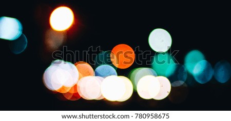 Colorful circles of bokeh light abstract background. Celebration and bokeh lights background