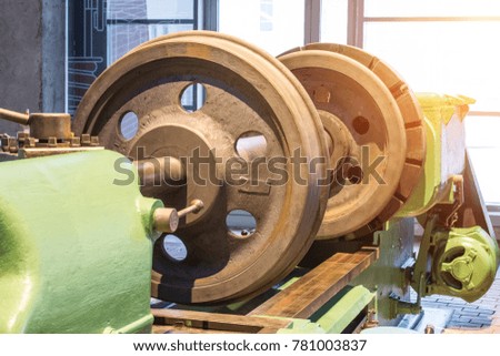 Wheel pair train on the machine tool factory production