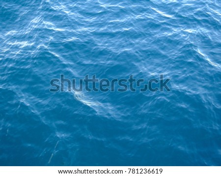 Blue waters of the Sea of Oman
