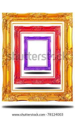 Modern antique gold frame three color