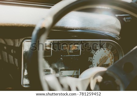 Speedometer from an old  classic car