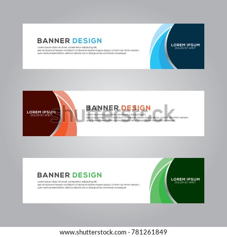Abstract Banner Background Design Vector Template, Modern Illustration Royalty-Free Stock Photo #781261849