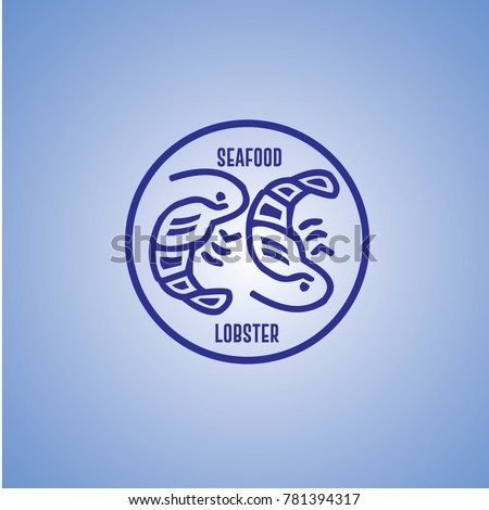 Lobster Seafood Vector Template Design