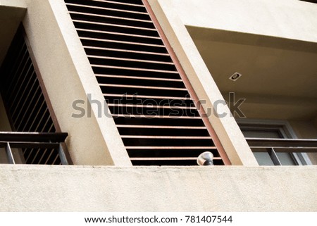 wood stripe in a building