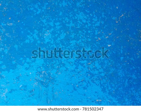 Abstract background of old blue concrete floor texture design