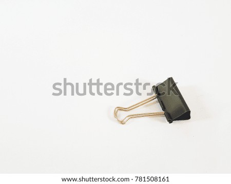 Paper clip isolated on white background 