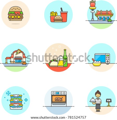 Food- Multicolor Icon Set