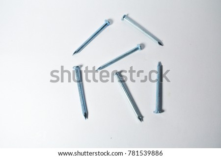 Photography of spikes object on the white background with 300 dpi format
