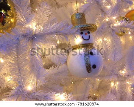 Christmas ornaments on the Christmas tree 