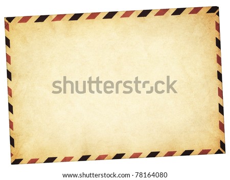 Old vintage style envelope path added Royalty-Free Stock Photo #78164080