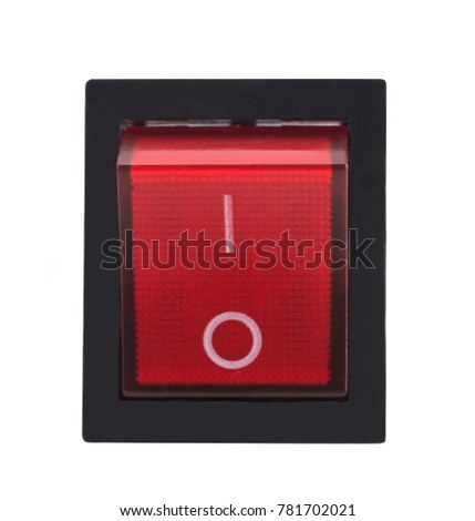 red big and small buttons isolated