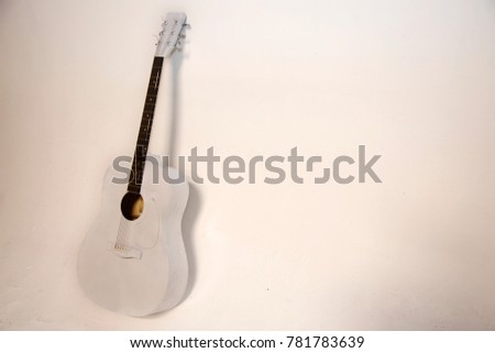 white guitar old