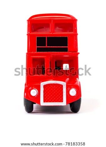 Toy model of red London Bus