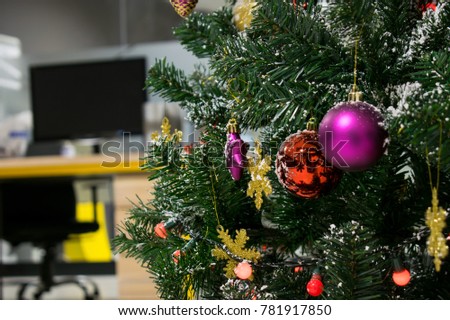 Christmas Tree In a Office