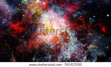 Deep space. High definition star field background. Elements of this image furnished by NASA.