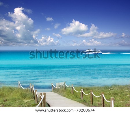 Illetas illetes beach tropical Mediterranean aqua turquoise paradise Formentera island