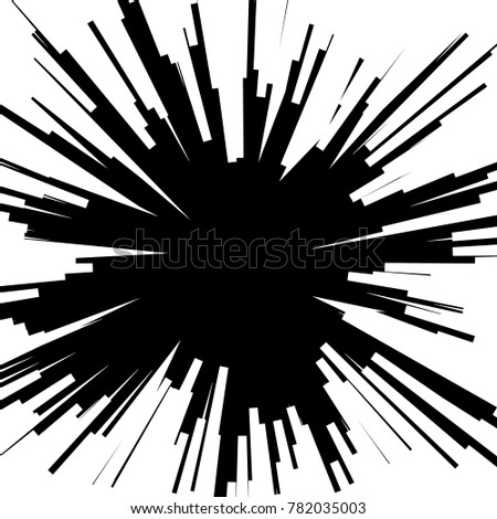 Speed line fast motion background. Comic vector illustration with lines. Pop art pattern and zoom effect