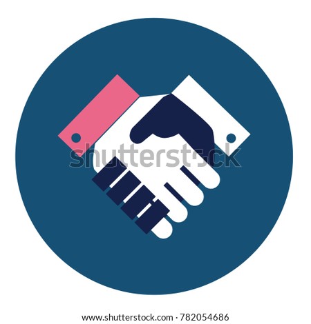 Handshake icon, Cooperation