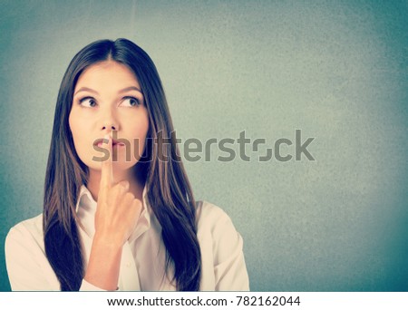 Woman saying hush be quiet