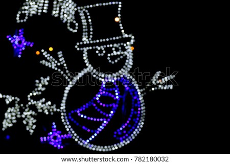 Blurred lighting defocused dot for decoration backdrop light glitter merry christmas and Happy new year
